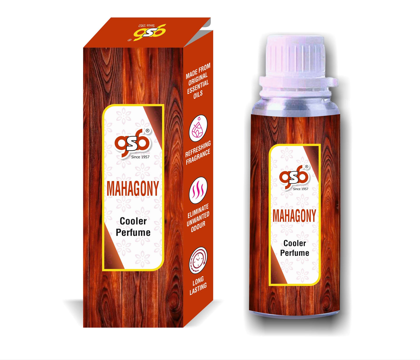 GSB Mahagony Cooler Perfume | Long Lasting | Alcohol Free | Cooler Spray | Cooler Attar | Cooler Essential Oil | Natural And Real Fragrance