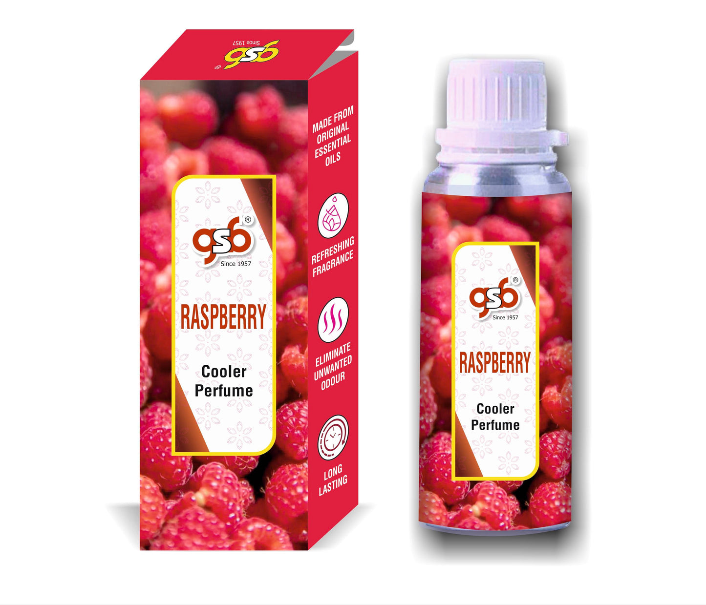 GSB Raspberry Cooler Perfume | Long Lasting | Alcohol Free | Cooler Spray | Cooler Attar | Cooler Essential Oil | Natural And Real Fragrance