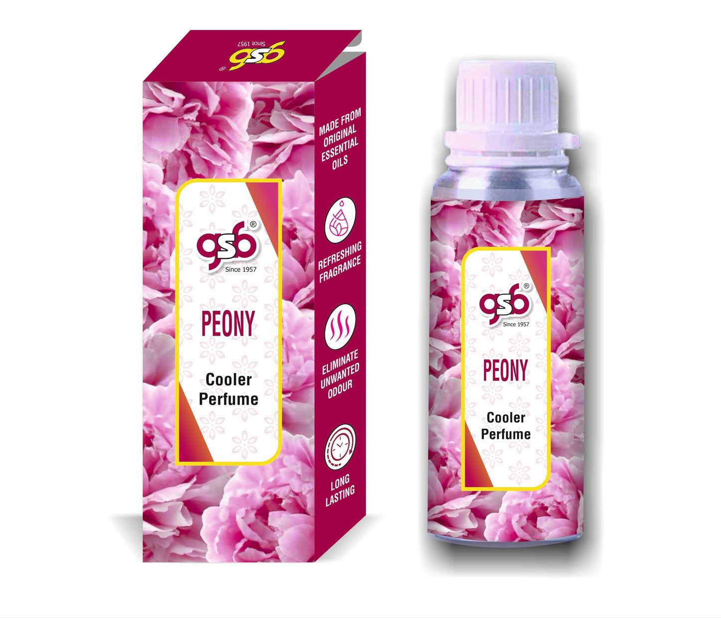 GSB Peony Cooler Perfume | Long Lasting | Alcohol Free | Cooler Spray | Cooler Attar | Cooler Essential Oil | Natural And Real Fragrance