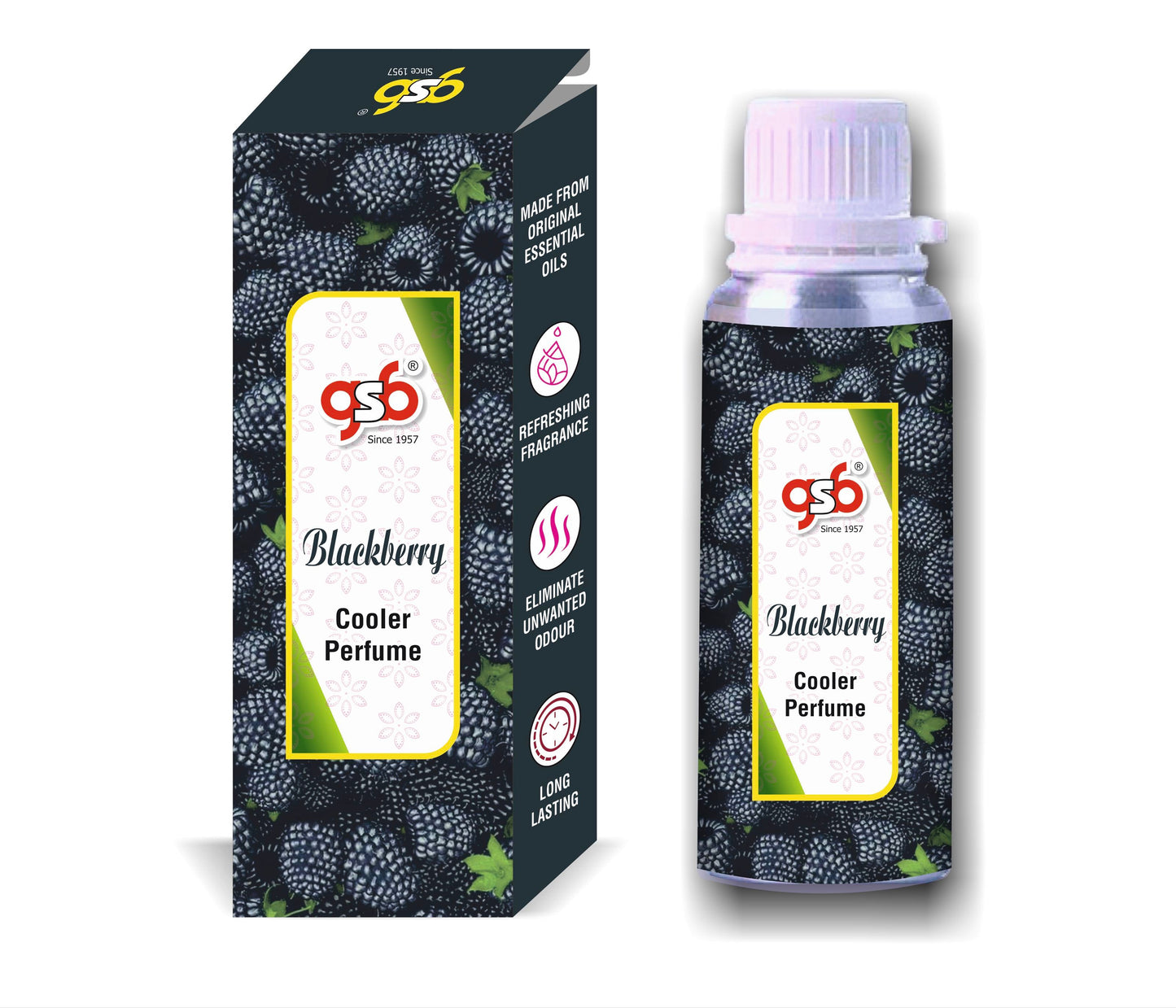GSB Blackberry Cooler Perfume | Long Lasting | Alcohol Free | Cooler Spray | Cooler Attar | Cooler Essential Oil | Natural And Real Fragrance