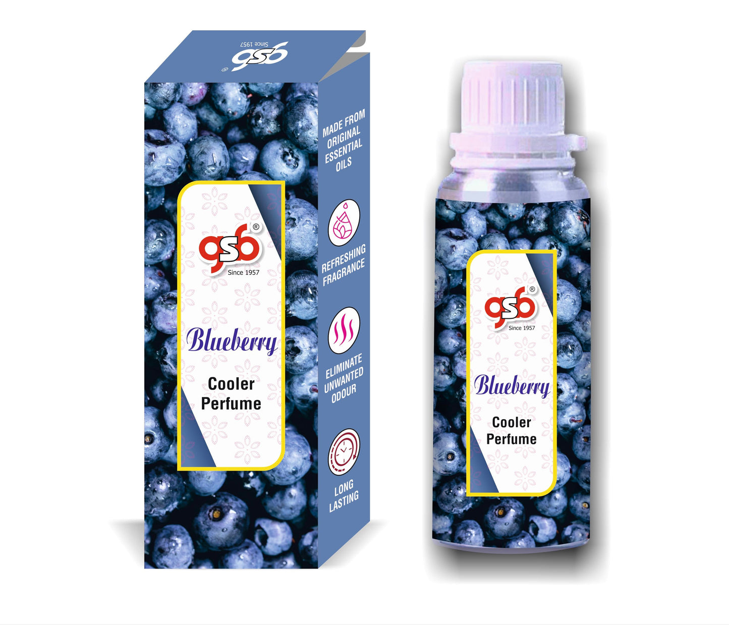 GSB Blueberry Cooler Perfume | Long Lasting | Alcohol Free | Cooler Spray | Cooler Attar | Cooler Essential Oil | Natural And Real Fragrance
