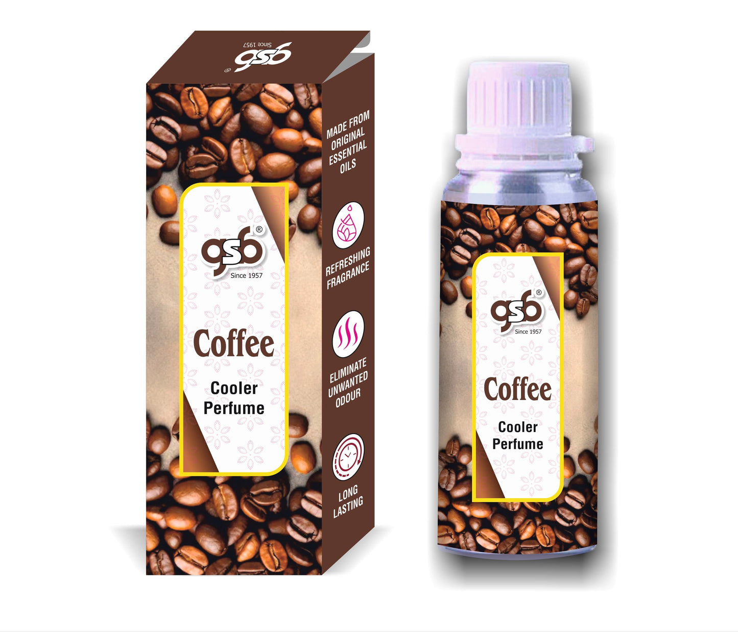 GSB Coffee Cooler Perfume | Long Lasting | Alcohol Free | Cooler Spray | Cooler Attar | Cooler Essential Oil | Natural And Real Fragrance