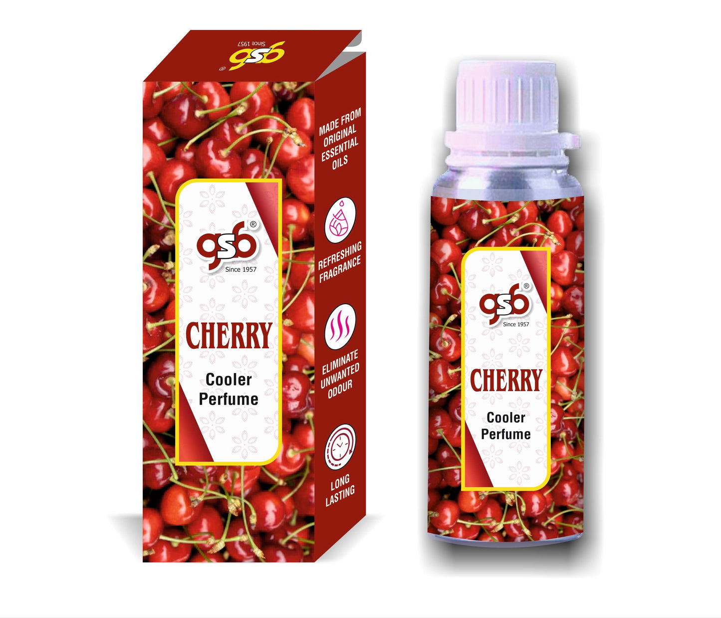 GSB Cherry Cooler Perfume | Long Lasting | Alcohol Free | Cooler Spray | Cooler Attar | Cooler Essential Oil | Natural And Real Fragrance