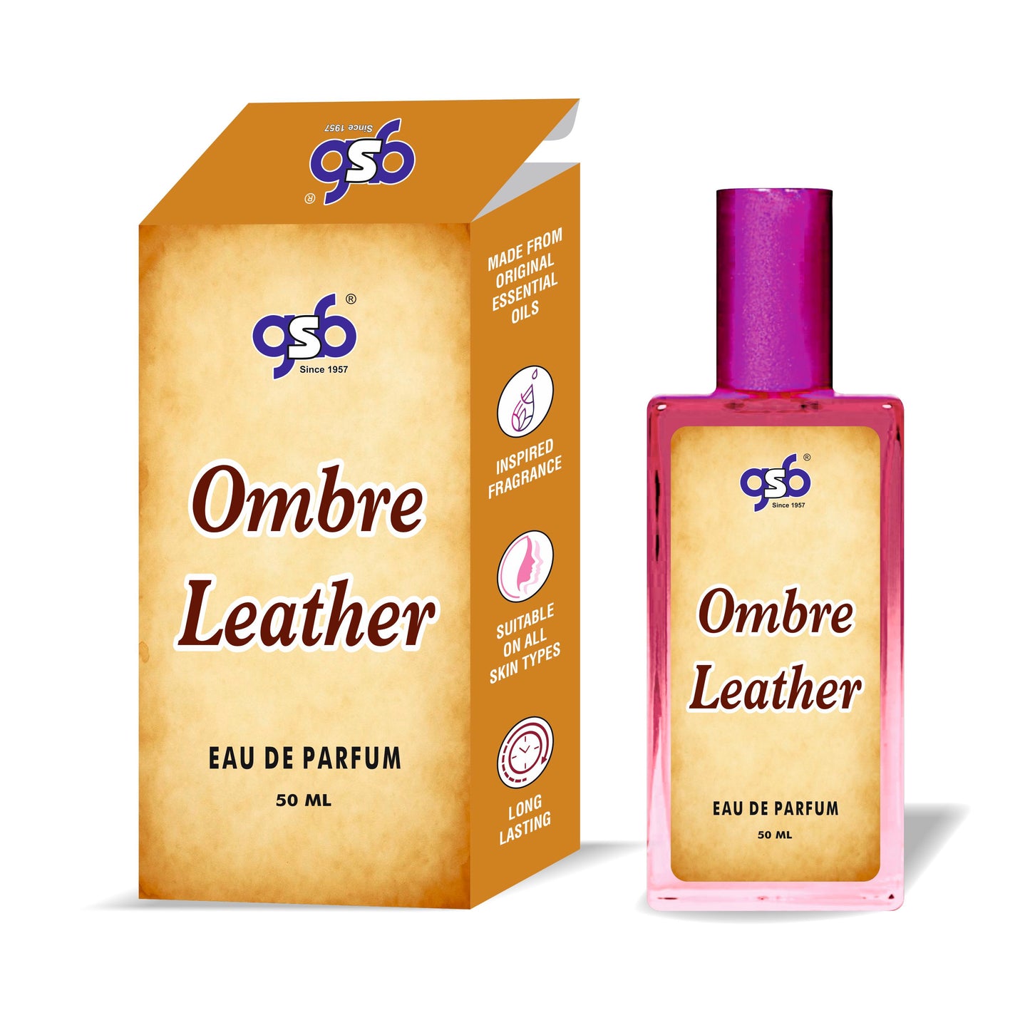 GSB Ombre Leather Eau De Parfum Inspired From Tord Fom Ombre Leather | Clone Fragrance | Designer EDP Spray For Men & Women | Long Lasting