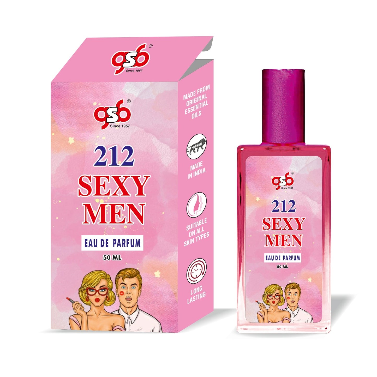 GSB 212 Sexy Eau De Parfum Inspired From Craolina Hrrera 212 Sexy | Clone Fragrance | Designer EDP Spray For Men & Women | Long Lasting