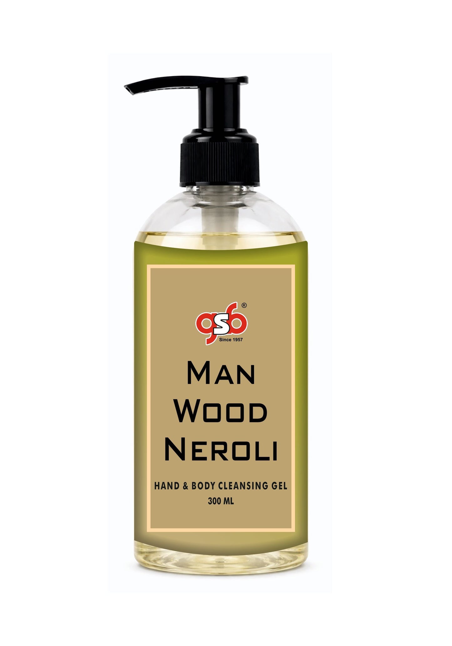 GSB Man Wood Hand And Body Cleansing Gel Inspired From Man Wood Neroli Bulgri | Luxury Body Wash & Shower Gel With Long Lasting Aroma | No Parabens & Silicones | 300 ml
