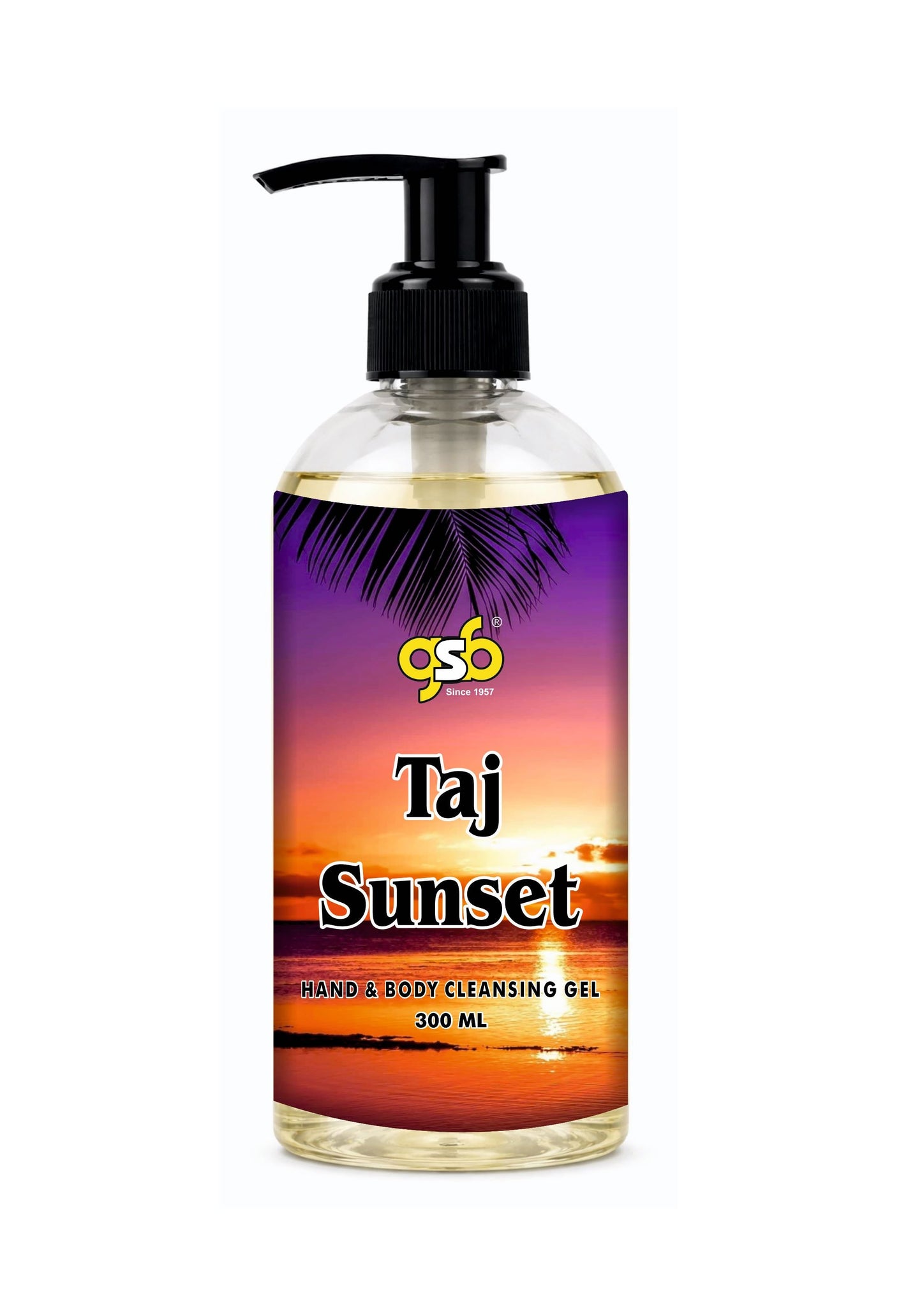 GSB Taj Sunset Hand And Body Cleansing Gel Inspired From Ecsada Taj Sunset | Luxury Body Wash & Shower Gel With Long Lasting Aroma | No Parabens & Silicones | 300 ml