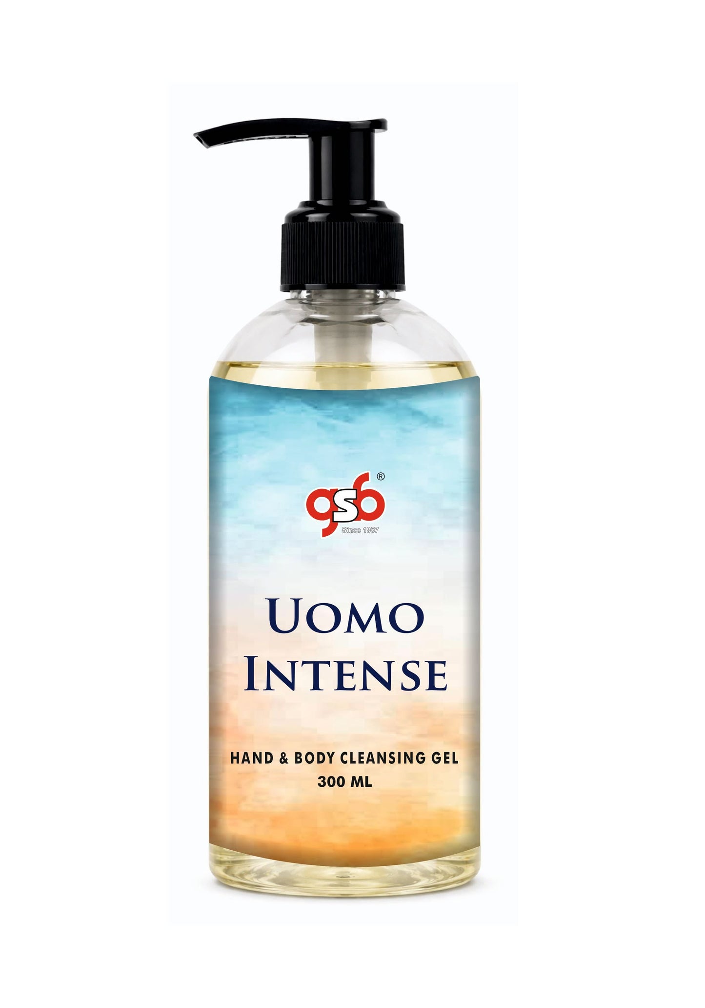 GSB Uomo Intense Hand And Body Cleansing Gel Inspired From Valentine Uomo Intense | Luxury Body Wash & Shower Gel With Long Lasting Aroma | No Parabens & Silicones | 300 ml