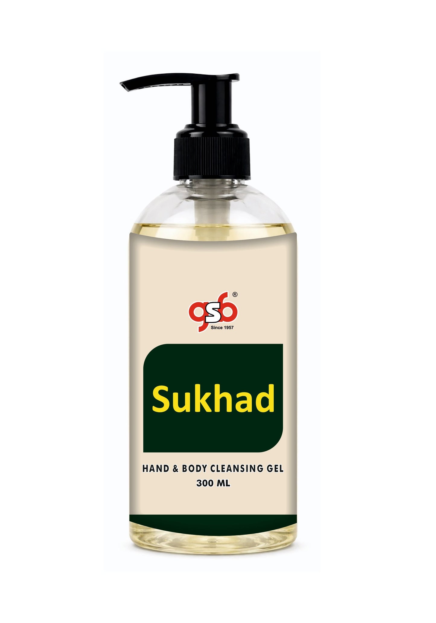 GSB Sukhad Hand And Body Cleansing Gel | Luxury Body Wash & Shower Gel With Long Lasting Aroma | No Parabens & Silicones | Suitable for All Skin Types | 300 ml
