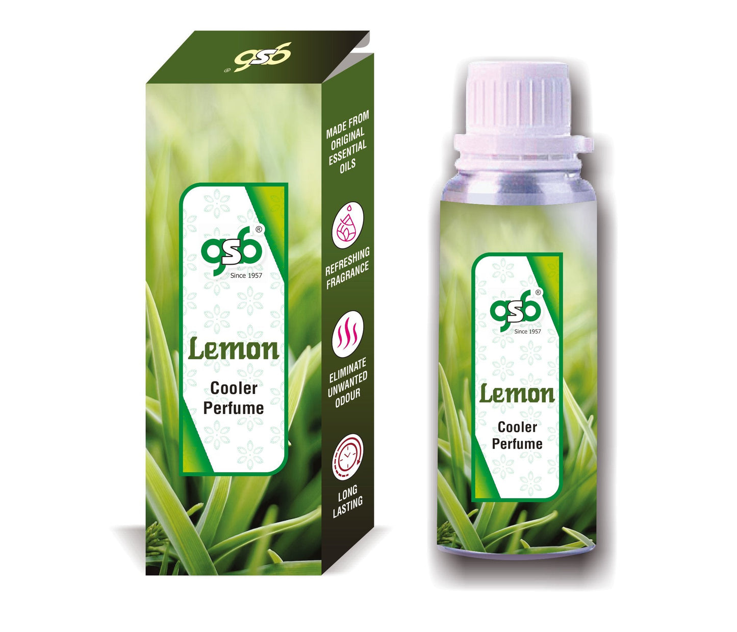 GSB Lemon Cooler Perfume | Long Lasting | Alcohol Free | Cooler Spray | Cooler Attar | Cooler Essential Oil | Natural And Real Fragrance