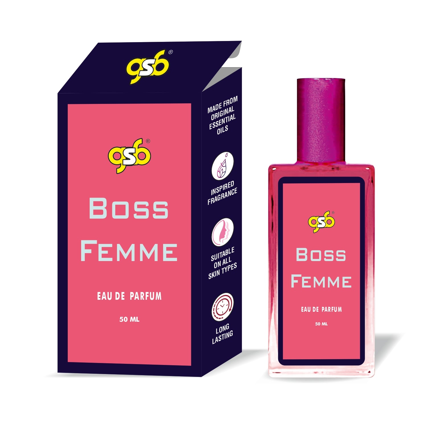 GSB Boss Femme Eau De Parfum Inspired From Huge Boss Femme Clone Fragrance Designer EDP Spray For Men Women Long Lasting