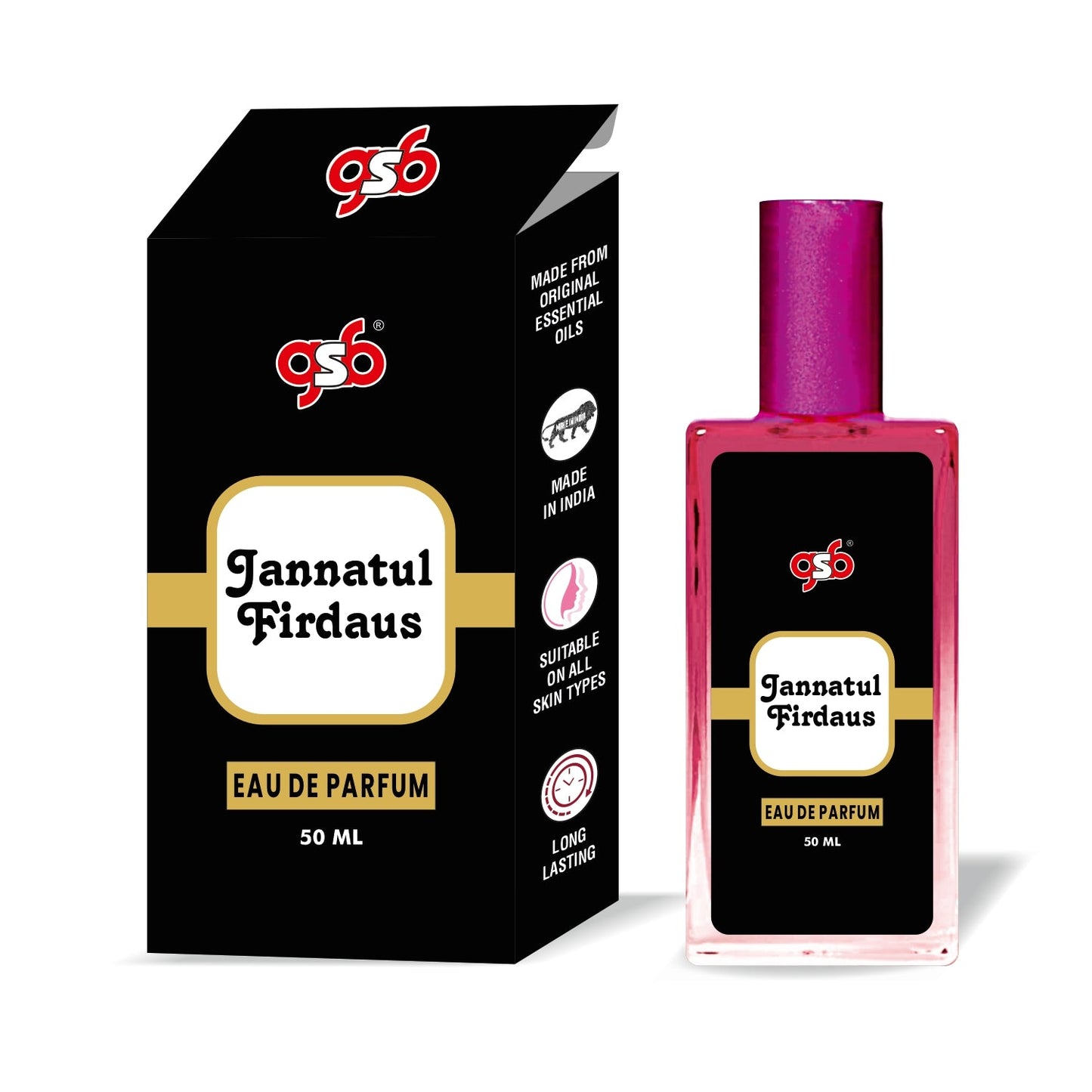 GSB Jannatul Firdaus Eau De Parfum | EDP Spray For Men & Women | Luxury Perfume | Long Lasting | Suitable On All Occasions | 50 ML