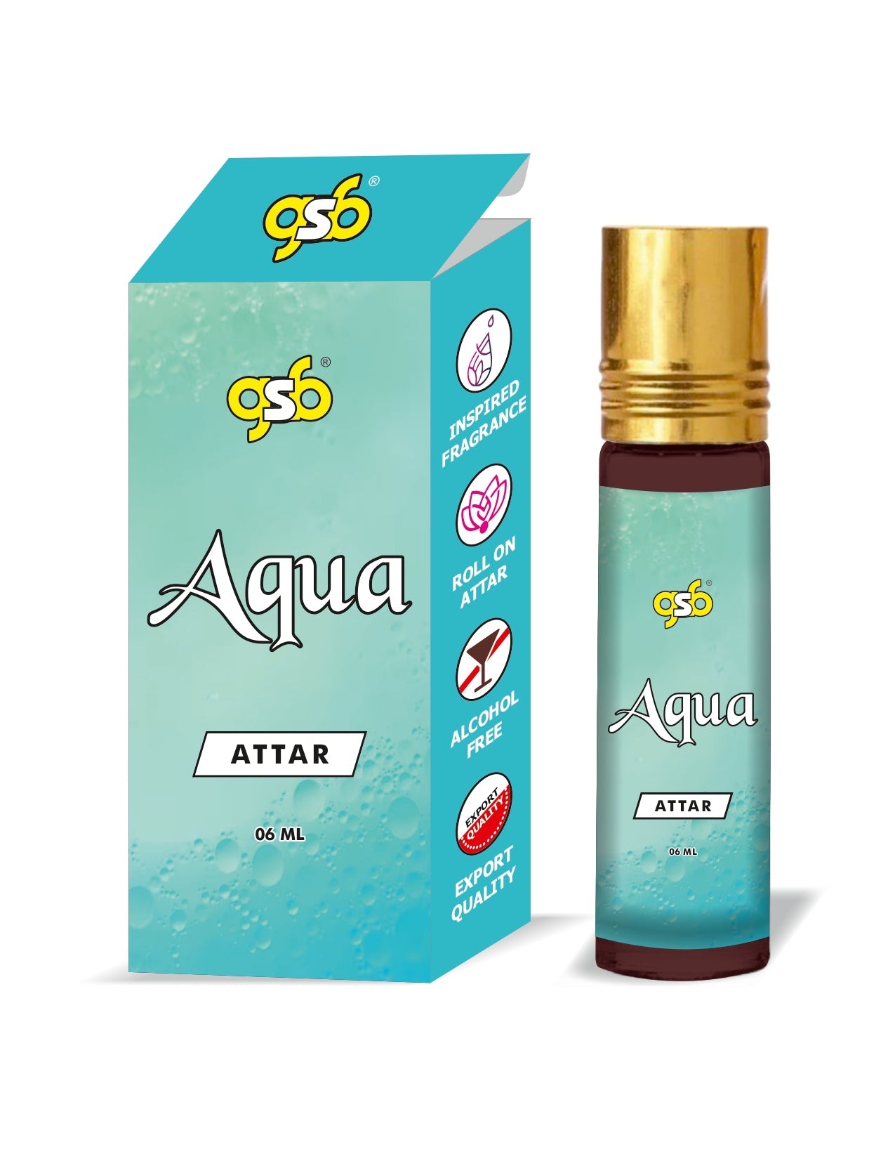 GSB Aqua Attar Inspired From Bulrgai Aqua | Clone Fragrance | Perfume Roll On | Alcohol Free | Long Lasting | Unisex