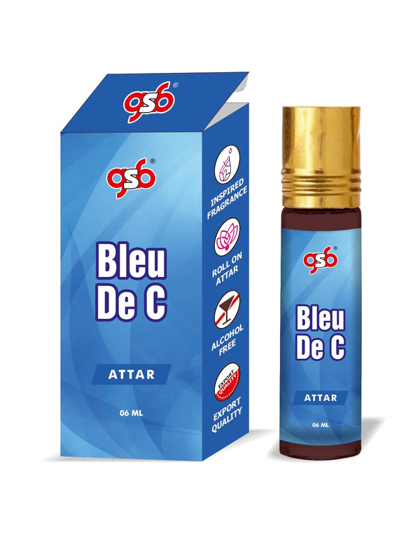 GSB Bleu De C Attar Inspired From Bleu De Chneal | Clone Fragrance | Perfume Roll On | Alcohol Free | Long Lasting | Unisex