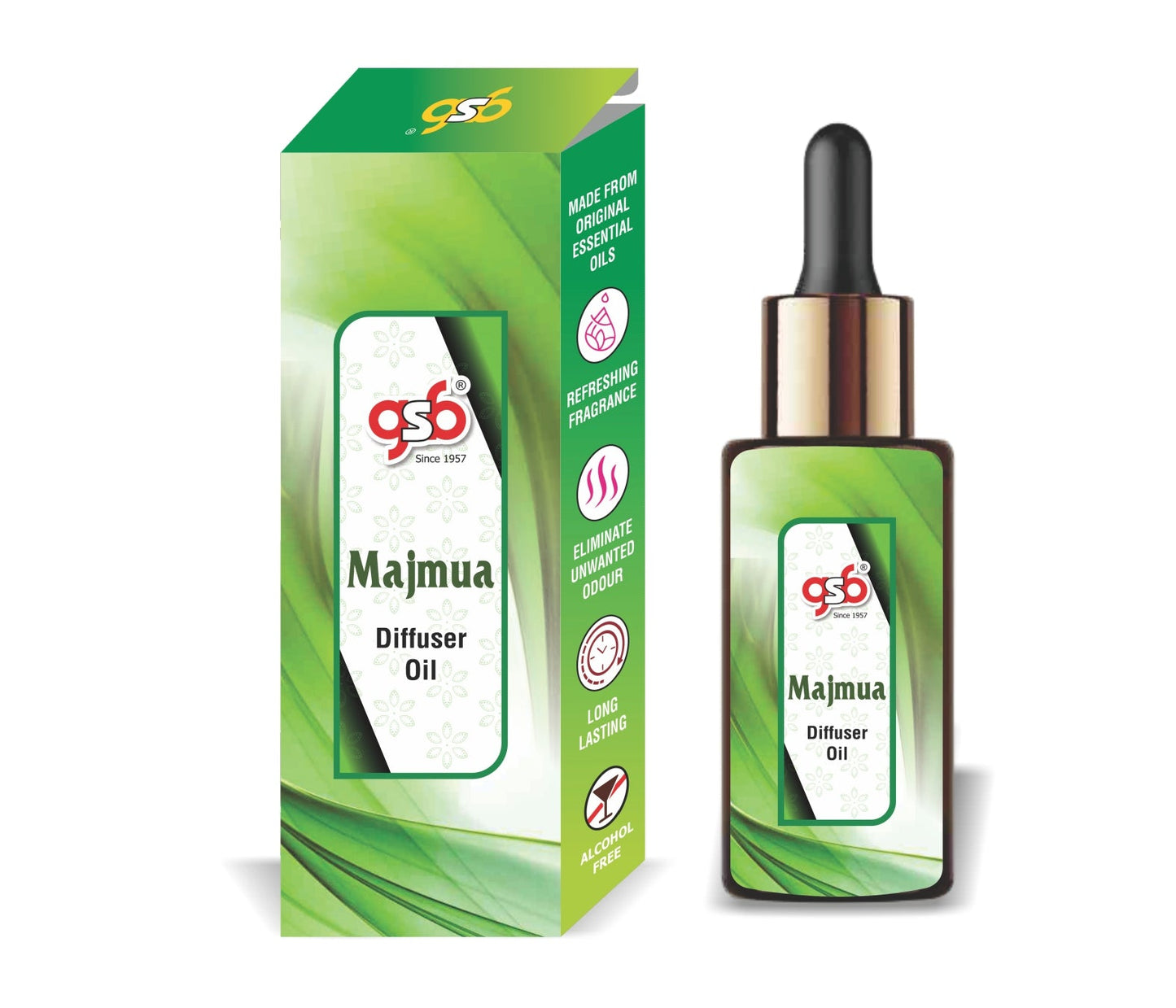 GSB Majmua Diffuser Oil | Used In Reed Diffuser, Candle Burner, Electric Diffuser, Humidifiers and Air Revitalizer | Aromatherapy Oil