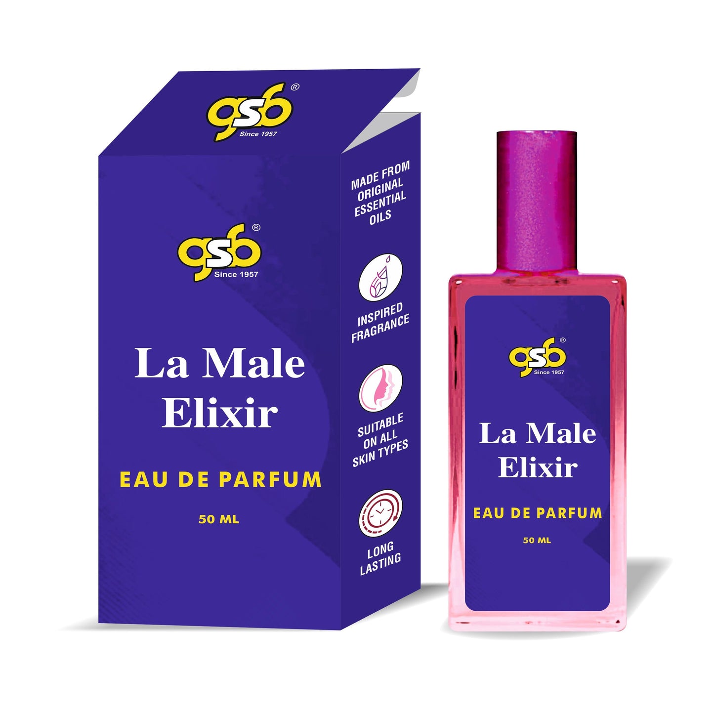 GSB La Male Elixir Eau De Parfum Inspired From La Male Elixir Jane Paul Gualiter | Clone Fragrance | Designer EDP Spray For Men & Women | Long Lasting