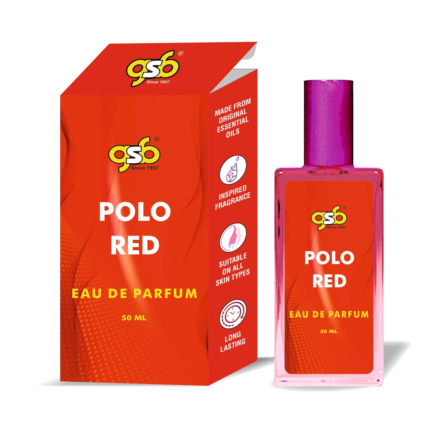 GSB Polo Red Eau De Parfum Inspired From Polo Red Rlaph Luaren | Clone Fragrance | Designer EDP Spray For Men & Women | Long Lasting