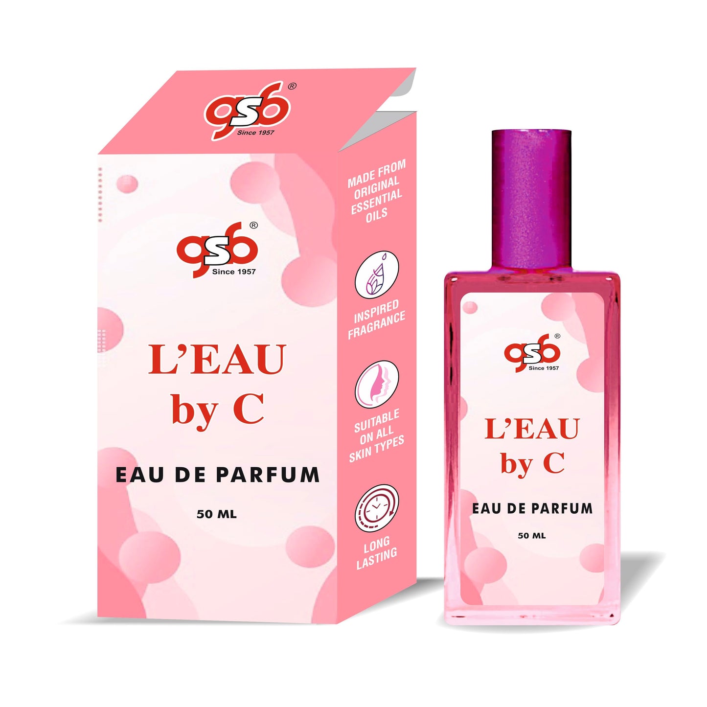 GSB L' Eau Eau De Parfum Inspired From L' Eau Chneal | Clone Fragrance | Designer EDP Spray For Men & Women | Long Lasting