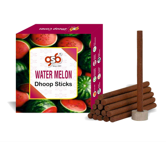 GSB Watermelon Premium Dhoop Sticks with Stand Holder in Box. | Dhoop Batti | No Charcoal | No Bamboo