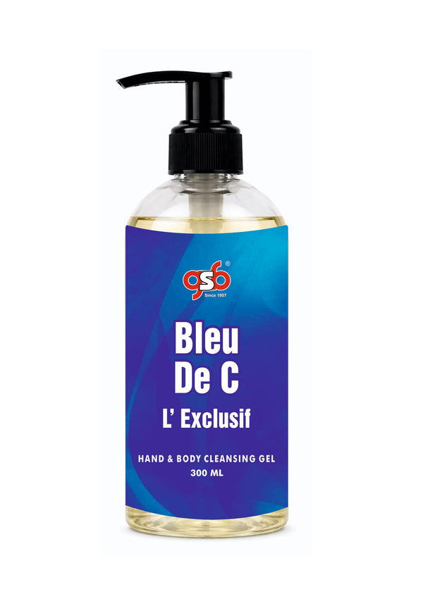 GSB Bleu De C L'Exclusif Hand And Body Cleansing Gel Inspired From Bleu De Chneal L'Exclusif | Luxury Body Wash & Shower Gel With Long Lasting Aroma | No Parabens & Silicones | 300 ml