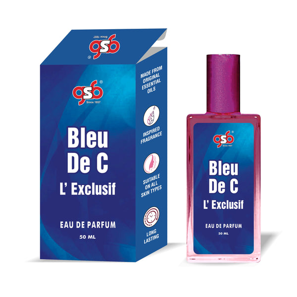 GSB Bleu De C L'Exclusif Eau De Parfum Inspired From Bleu De Chneal L'Exclusif | Clone Fragrance | Designer EDP Spray For Men & Women | Long Lasting