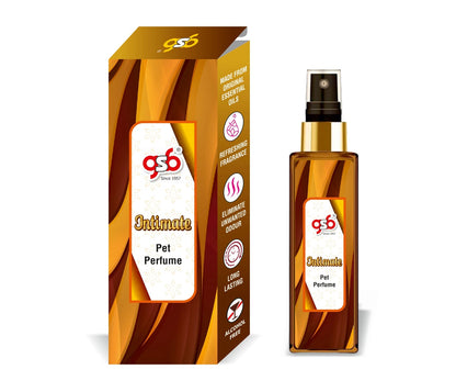 GSB Intimate Pet Perfume | Alcohol Free | Smell Remover | Keeps Coat Smelling Fresh | Long Lasting | Dog & Cat Cologne | For All Breeds