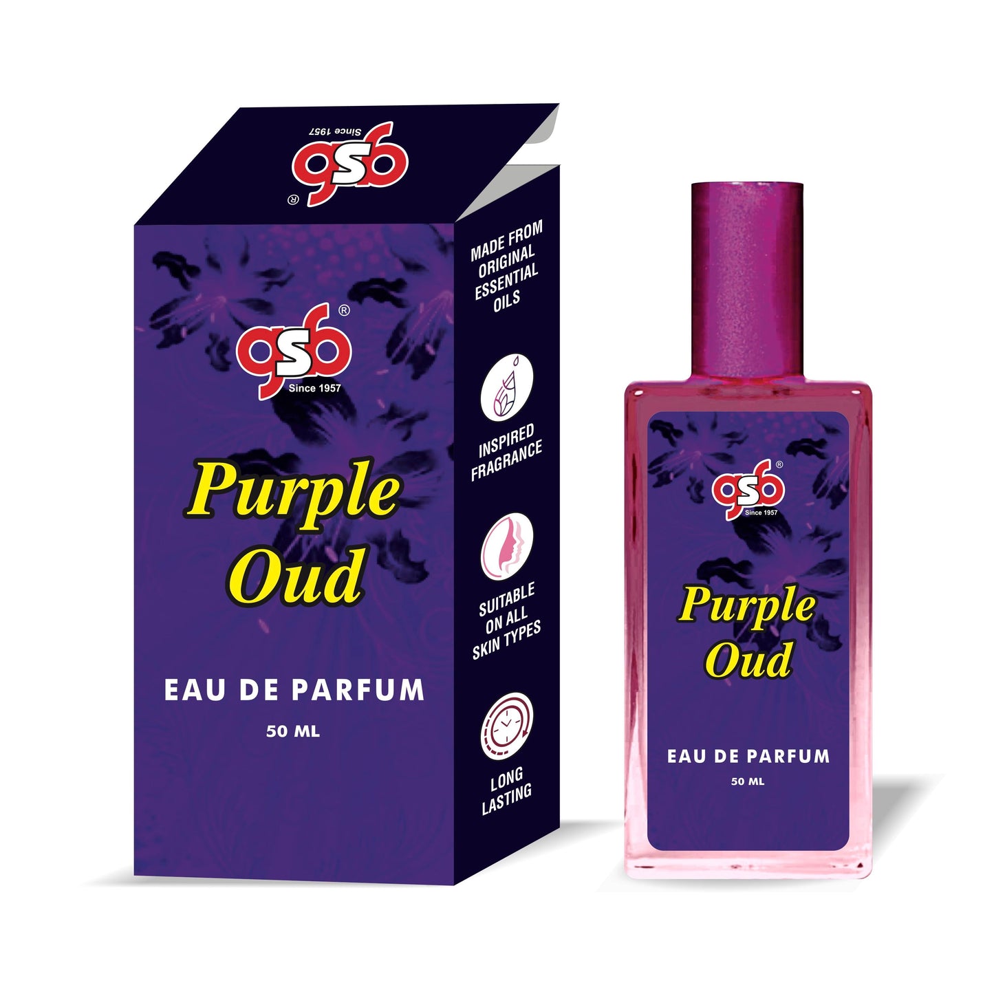 GSB Purple Oud Eau De Parfum Inspired From Doir Purple Oud | Clone Fragrance | Designer EDP Spray For Men & Women | Long Lasting