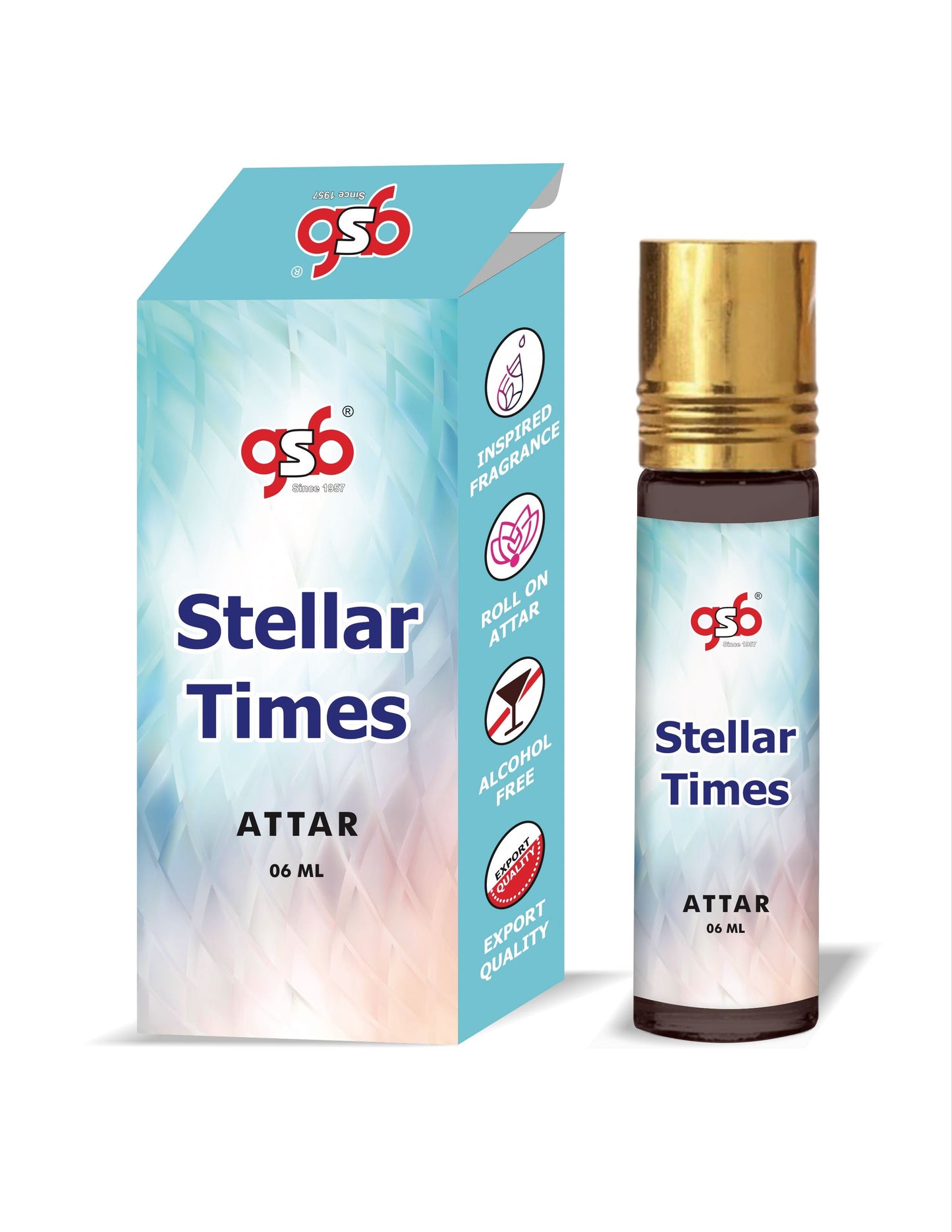 GSB Stellar Times Attar Inspired From Vouis Luitton Stellar Times | Clone Fragrance | Perfume Roll On | Alcohol Free | Long Lasting | Unisex