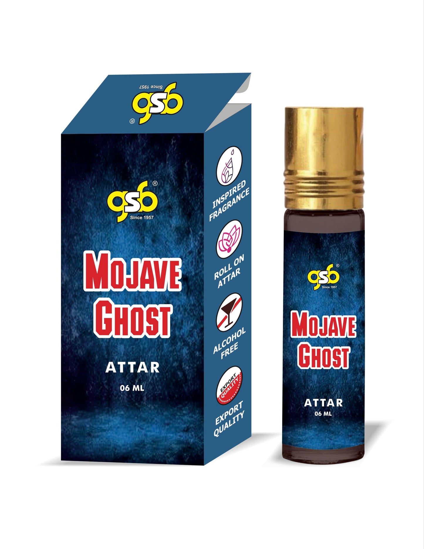 GSB Mojave Ghost Attar Inspired From Bydero Mojave Ghost | Clone Fragrance | Perfume Roll On | Alcohol Free | Long Lasting | Unisex