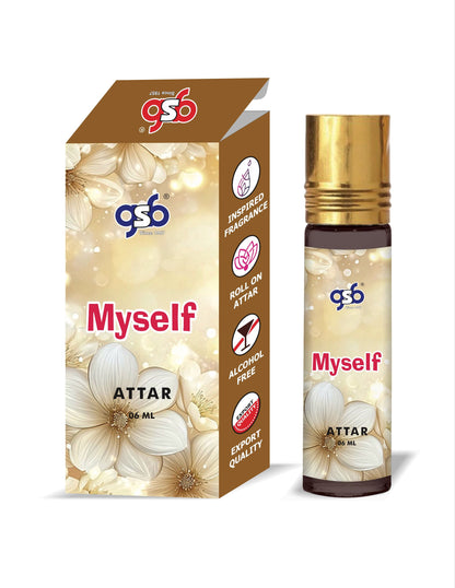 GSB Myself Attar Inspired From Ysl Myself | Clone Fragrance | Perfume Roll On | Alcohol Free | Long Lasting | Unisex