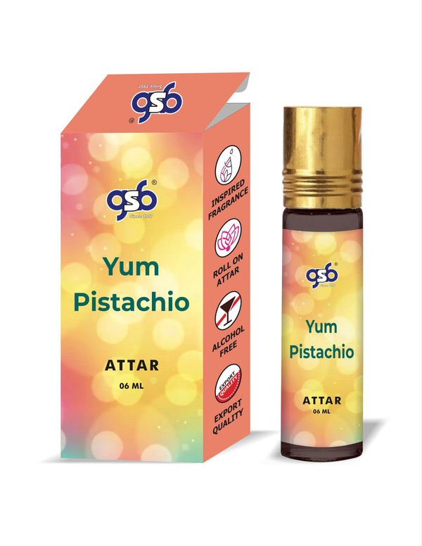 GSB Yum Pistachio Attar Inspired From Kyali Yum Pistachio | Clone Fragrance | Perfume Roll On | Alcohol Free | Long Lasting | Unisex
