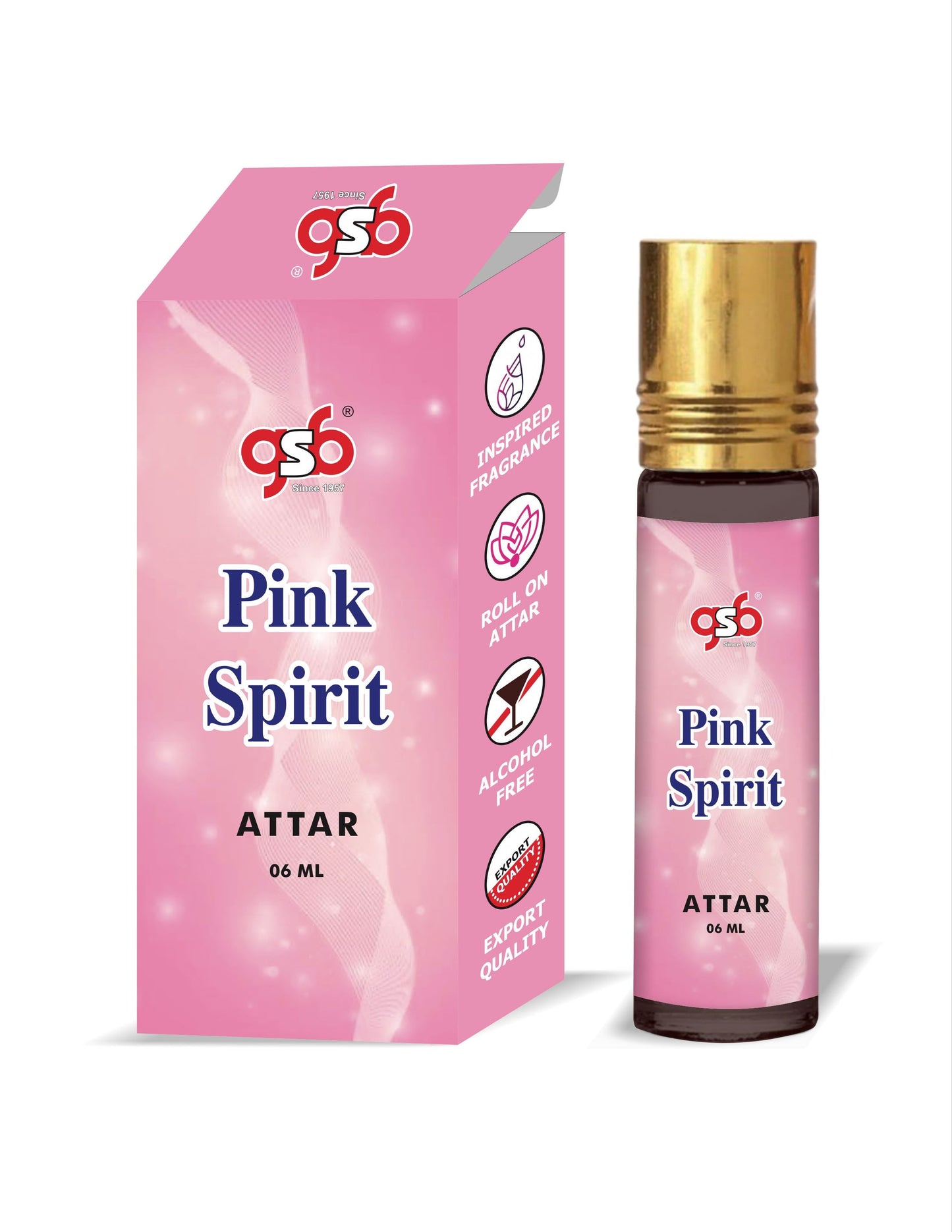 GSB Pink Spirit Attar Inspired From Vitorcia Secret Pink Spirit | Clone Fragrance | Perfume Roll On | Alcohol Free | Long Lasting | Unisex