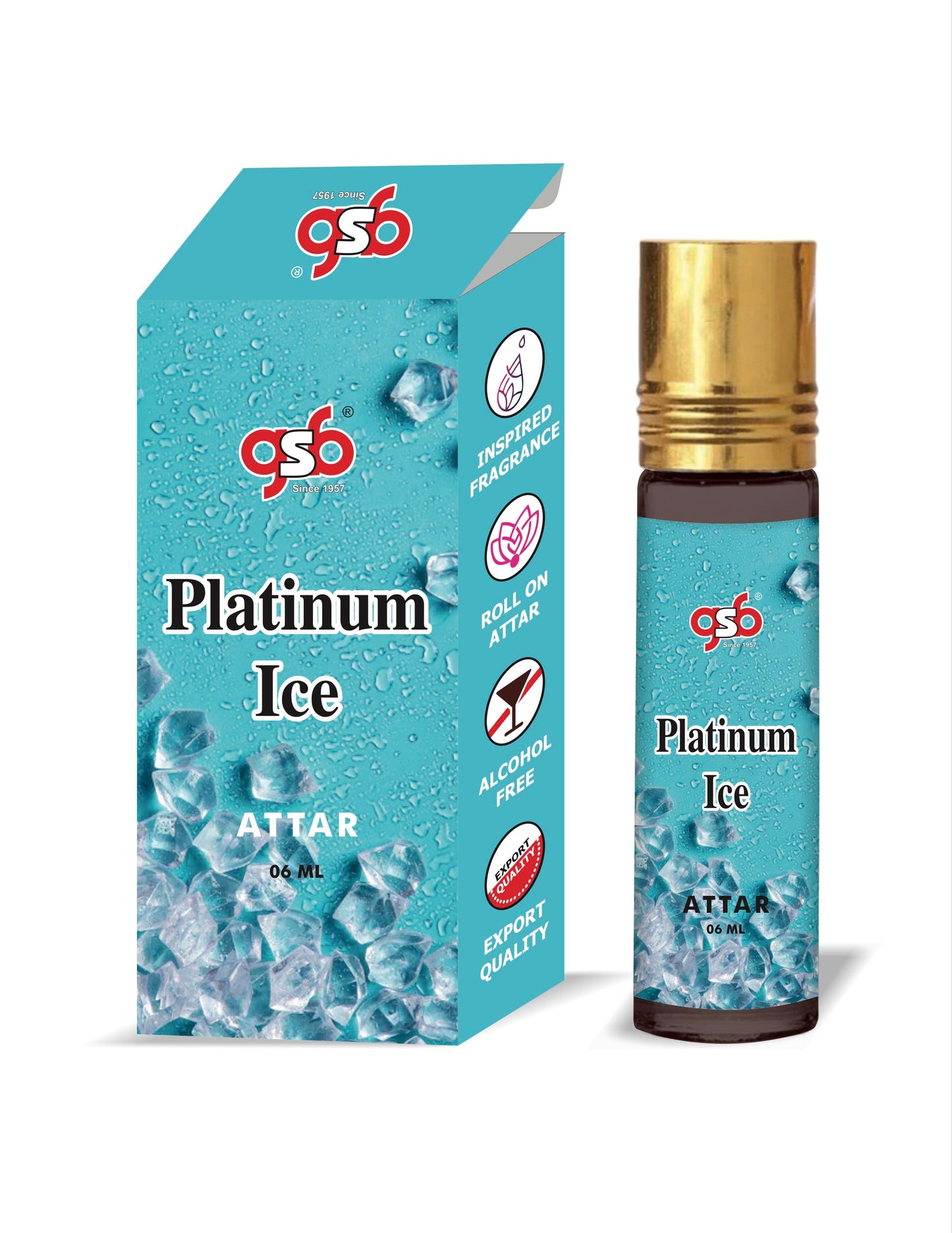 GSB Platinum Ice Attar Inspired From Vitorcia Secret Platinum Ice | Clone Fragrance | Perfume Roll On | Alcohol Free | Long Lasting | Unisex