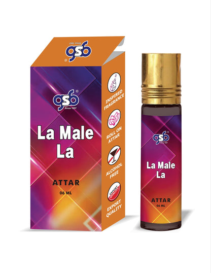 GSB La Male La Attar Inspired From Jane Paul Gualiter La Male La | Clone Fragrance | Perfume Roll On | Alcohol Free | Long Lasting | Unisex