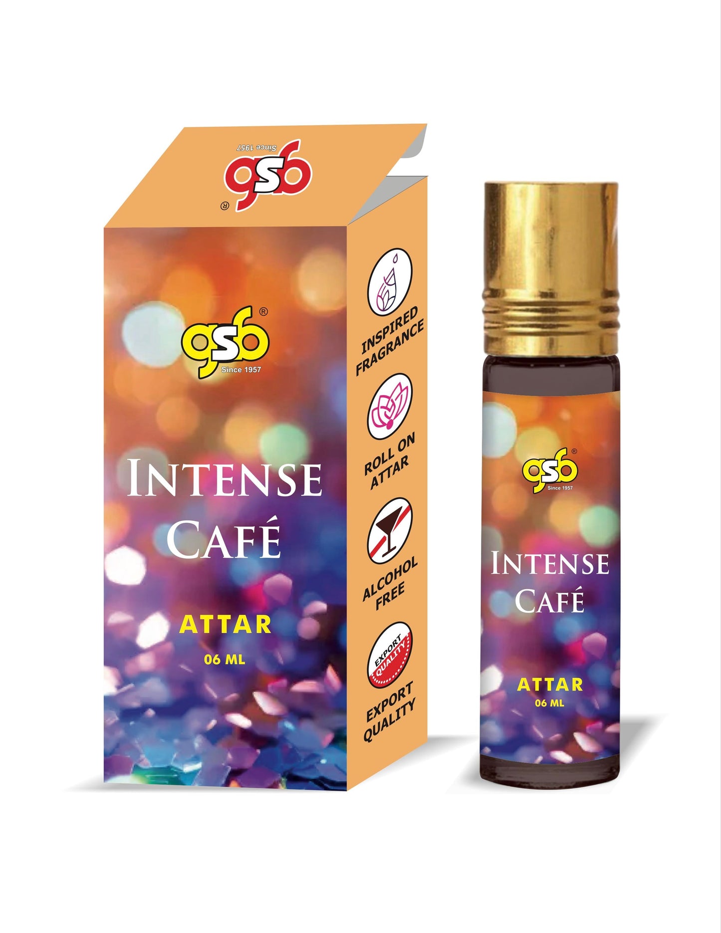 GSB Intense Cafe Attar Inspired From Montail Intense Cafe | Clone Fragrance | Perfume Roll On | Alcohol Free | Long Lasting | Unisex