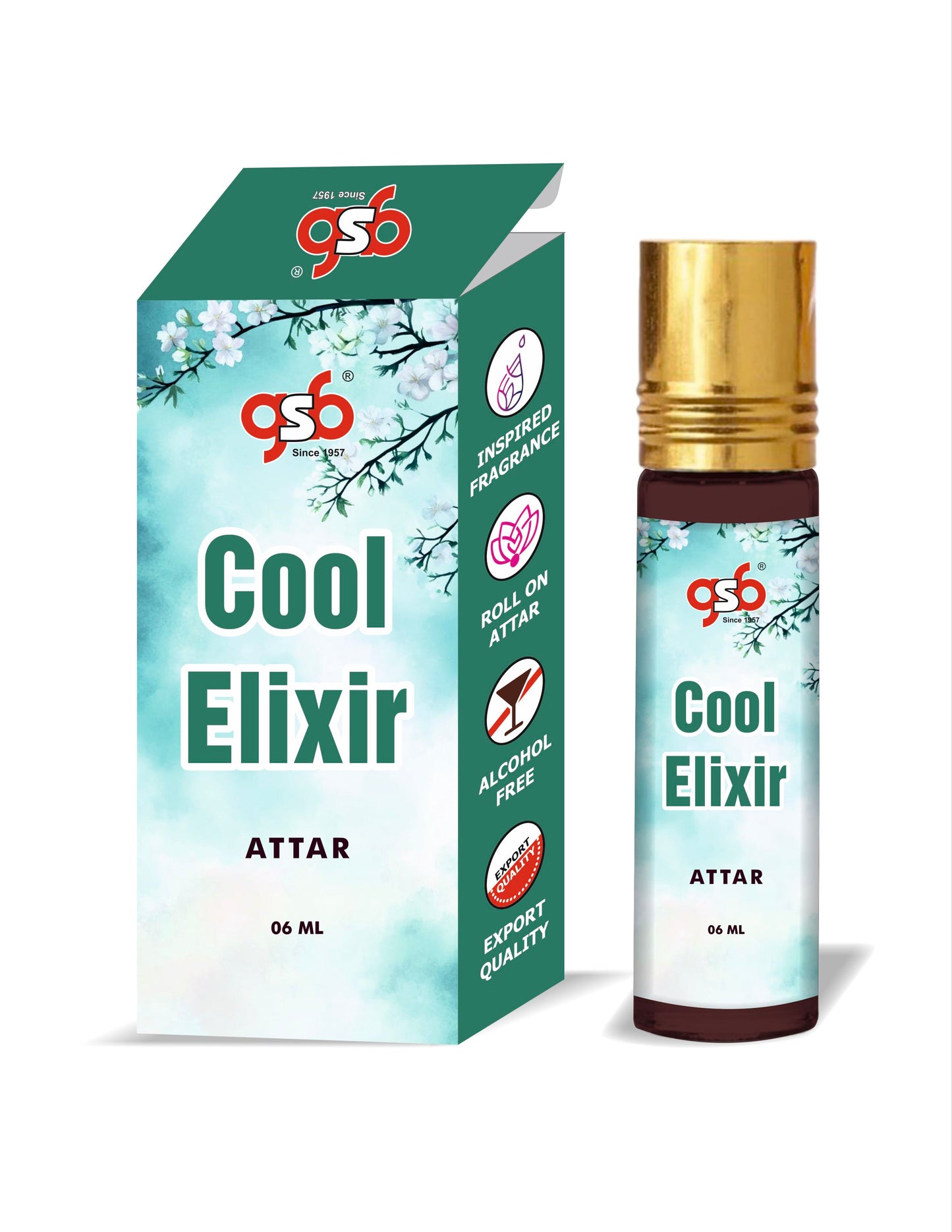 GSB Cool Elixir Attar Inspired From Cool Elixir | Clone Fragrance | Perfume Roll On | Alcohol Free | Long Lasting | Unisex