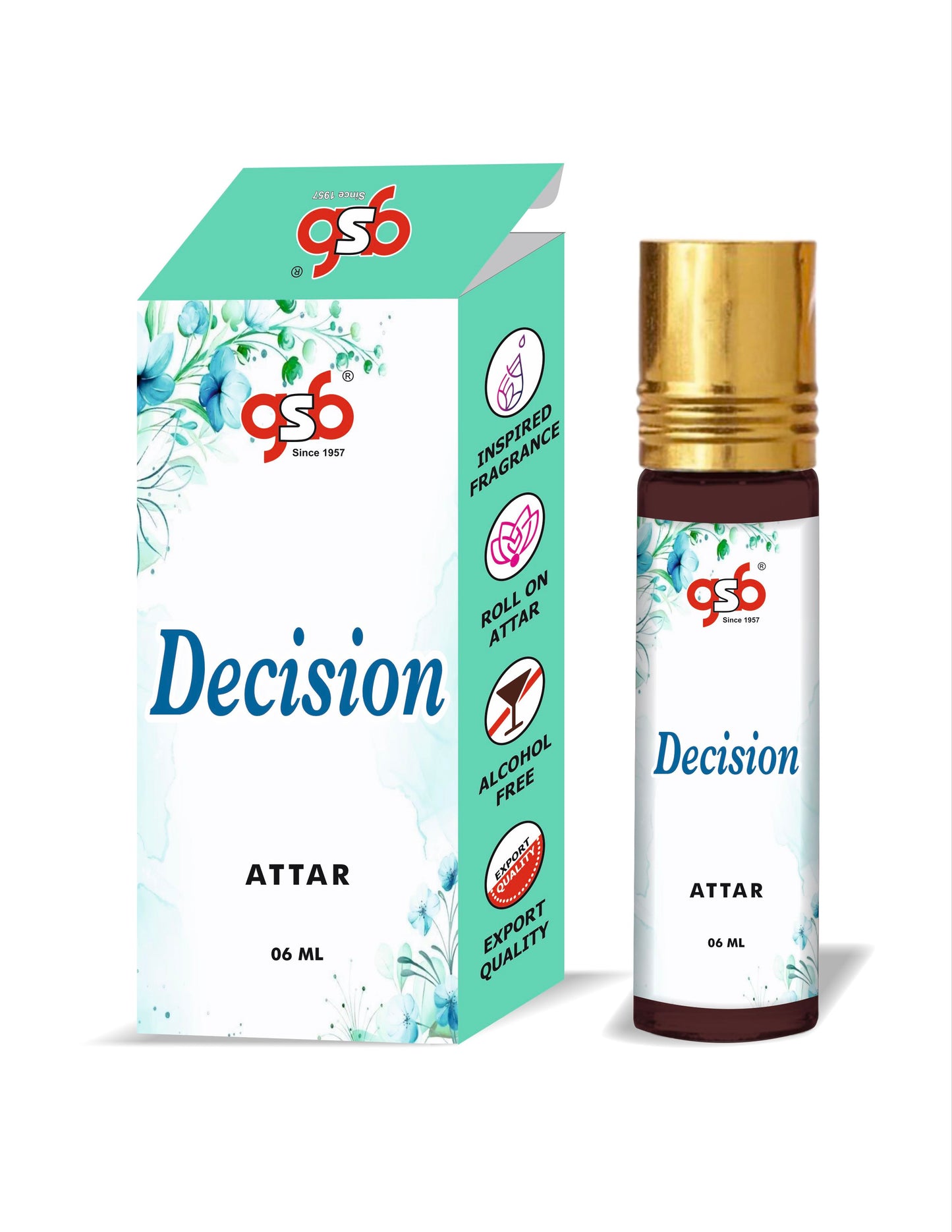 GSB Decision Attar Inspired From Amage Decision | Clone Fragrance | Perfume Roll On | Alcohol Free | Long Lasting | Unisex