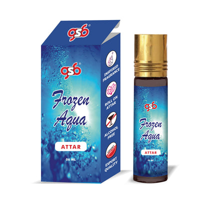 GSB Frozen Aqua Attar | Clone Fragrance | Perfume Roll On | Alcohol Free | Long Lasting | Unisex