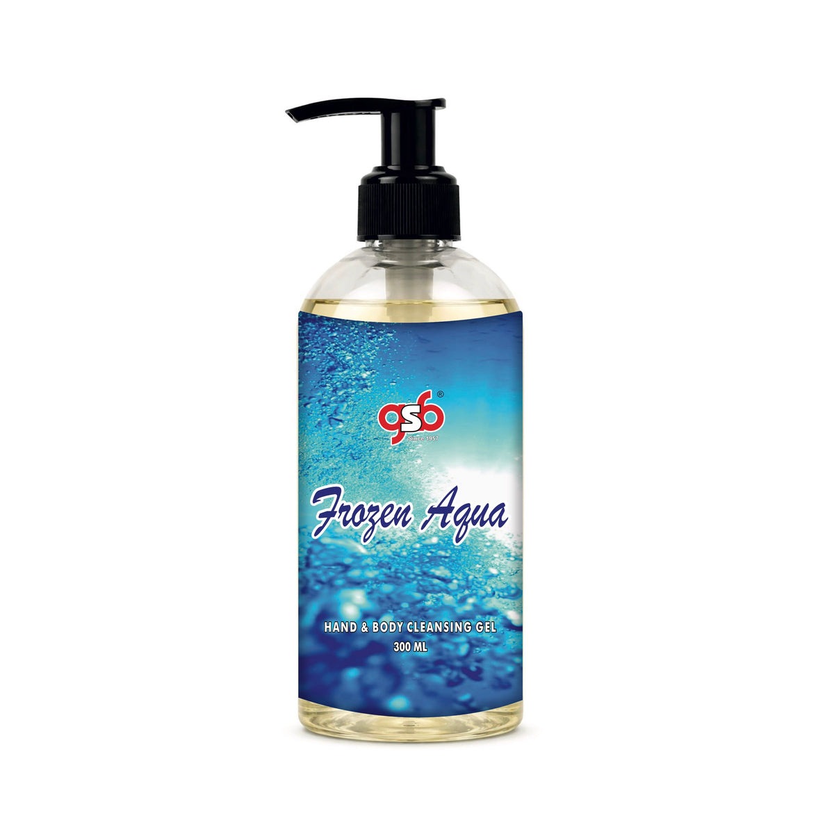 GSB Frozen Aqua Hand And Body Cleansing Gel | Luxury Body Wash & Shower Gel With Long Lasting Aroma | No Parabens & Silicones | 300 ml
