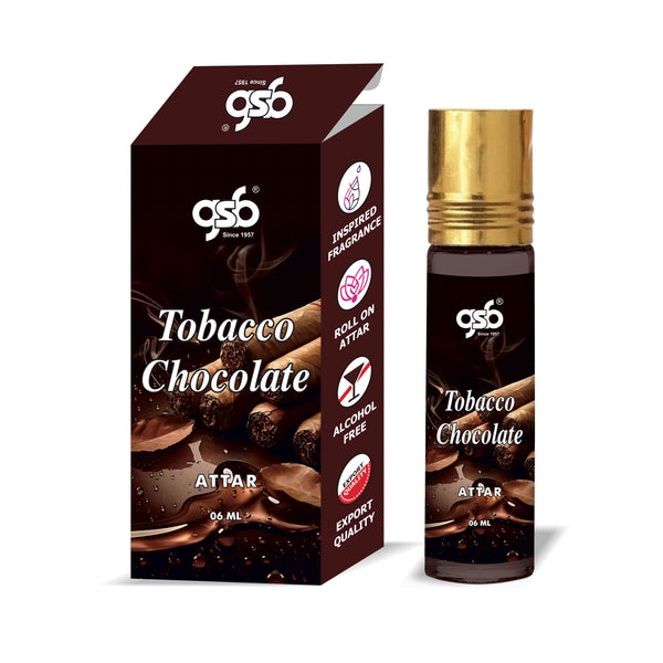 GSB Tobacco Chocolate Attar Inspired From Fom Tord Tobacco Chocolate | Clone Fragrance | Perfume Roll On | Alcohol Free | Long Lasting | Unisex
