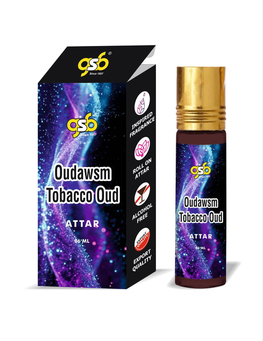GSB Oudawsm Tobacco Oud Attar Inspired From Kyali Tobacco Oud | Clone Fragrance | Perfume Roll On | Alcohol Free | Long Lasting | Unisex