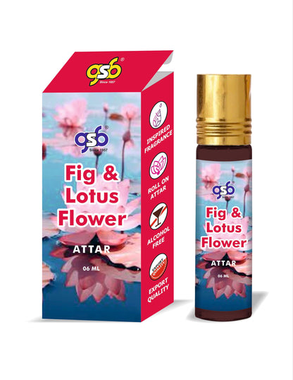 GSB Fig and Lotus Attar Inspired From Ja Milan Fig and Lotus | Clone Fragrance | Perfume Roll On | Alcohol Free | Long Lasting | Unisex