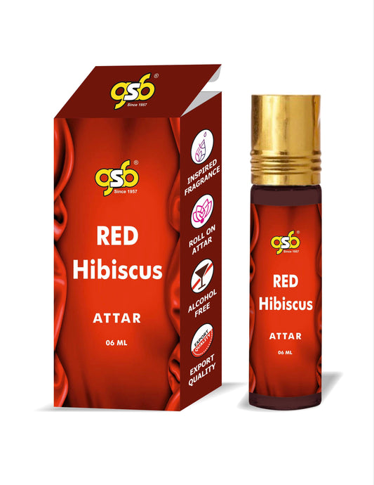 GSB Red Hibiscus Attar Inspired From Ja Milan Red Hibiscus | Clone Fragrance | Perfume Roll On | Alcohol Free | Long Lasting | Unisex