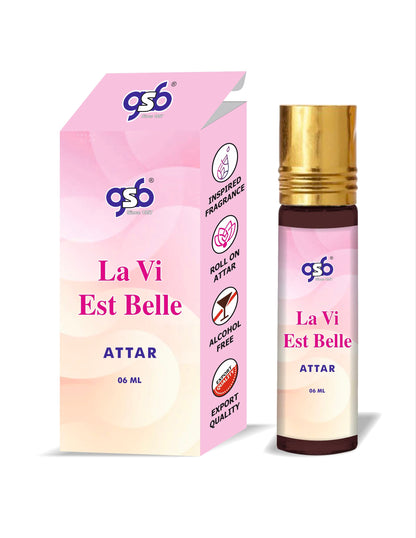 GSB La Vie Est Belle Attar Inspired From La Vie Est Belle Loncame | Clone Fragrance | Perfume Roll On | Alcohol Free | Long Lasting | Unisex