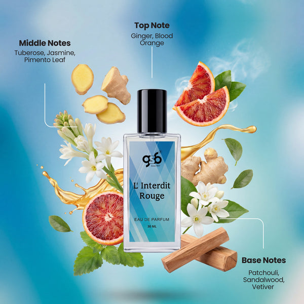 GSB  L' Interdit Rouge Eau De Parfum Inspired From Gvinchy  L'Interdit Rouge | Clone Fragrance | Designer EDP Spray For Men & Women | Long Lasting