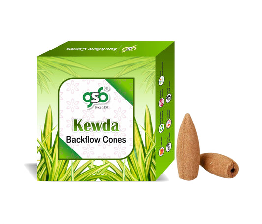 GSB Kewda Premium Backflow Cones | Best For Smoke Fountain | Backflow Cone | No Charcoal | No Bamboo