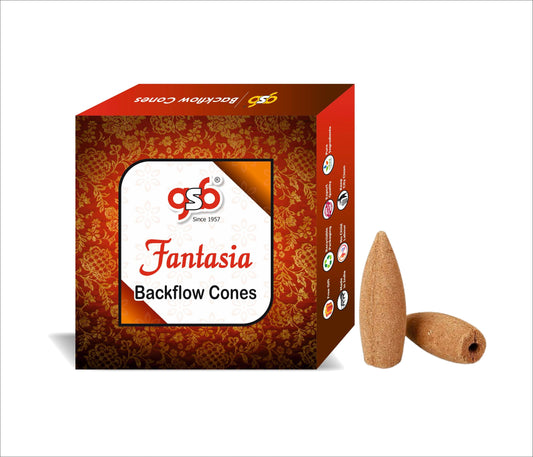 GSB Fantasia Premium Backflow Cones | Best For Smoke Fountain | Backflow Cone | No Charcoal | No Bamboo