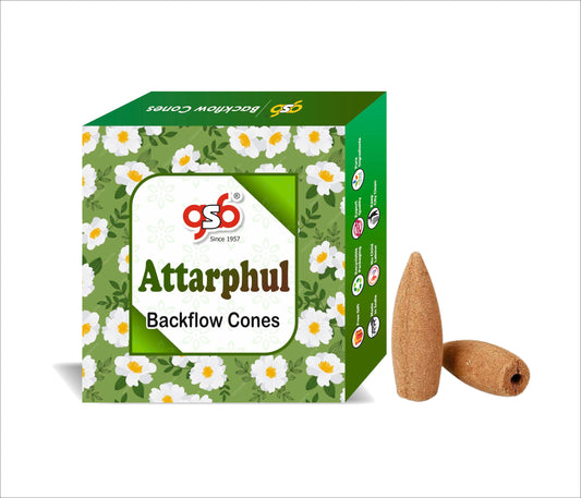 GSB Attarphul Premium Backflow Cones | Best For Smoke Fountain | Backflow Cone | No Charcoal | No Bamboo