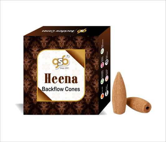 GSB Heena Premium Backflow Cones | Best For Smoke Fountain | Backflow Cone | No Charcoal | No Bamboo