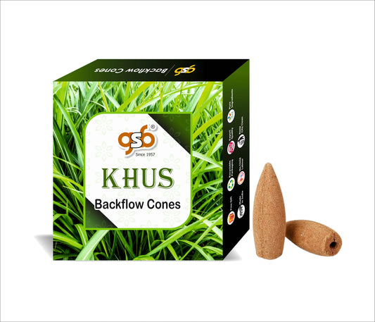 GSB Khus Premium Backflow Cones | Best For Smoke Fountain | Backflow Cone | No Charcoal | No Bamboo